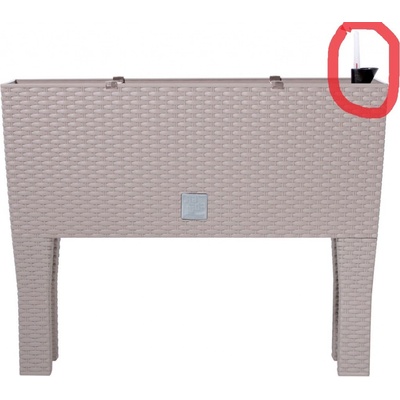 Prosperplast Truhlík se zavlažovacím systémem Rato Case High 80 x 62 x 33 cm mocca