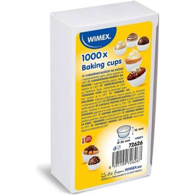 Wimex Cukrářský košíček bílý 26 x 16 mm 1000 ks