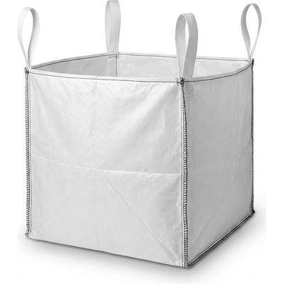 JUTA Vak Big Bag 165070 343L 70 x 70 x 70cm, otevřený rovné dno bílý – Zboží Mobilmania