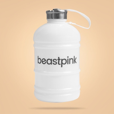 GymBeam BeastPink Бутилка Hydrator 1, 89 l White