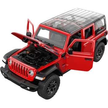Rastar Метална кола Rastar - Jeep Wrangler Rubicon 4xe, 1: 32, червена (Ras64621_Rosu)