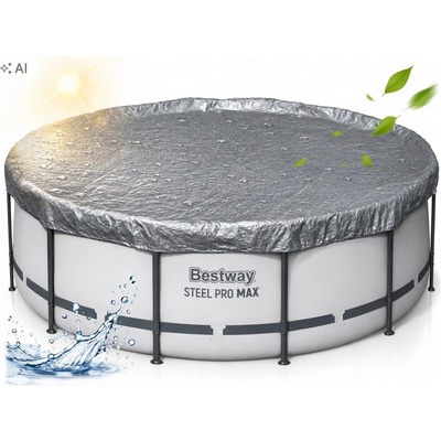 BESTWAY 58950 Zimní plachta 427 cm, šedá