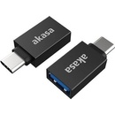 Akasa AK-CBUB62-KT02 USB 3.1 Gen 2 Type-A (F) na Type-C (M), 2 ks