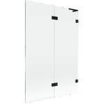 Mexen Lunar L параван за вана 2-крилен десен 120 x 150 см, прозрачен, черен - 897L-120-100-70-00-P (897L-120-100-70-00-P)