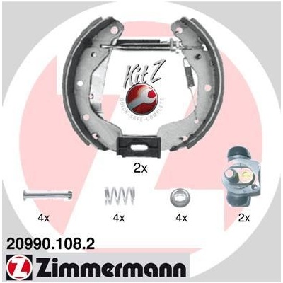 Sada brzdových čeľustí ZIMMERMANN 20990.108.2