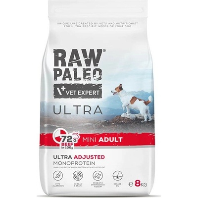 Vetexpert Raw Paleo Ultra Beef Adult Mini 8 kg