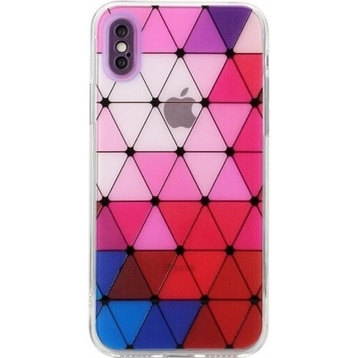 Appleking Pouzdro měkké se vzorem vitráže iPhone X/Xs - fialové – Hledejceny.cz