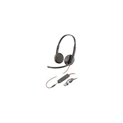 Poly Blackwire 3225 3.5 mm jack + USB-C/A adaptér