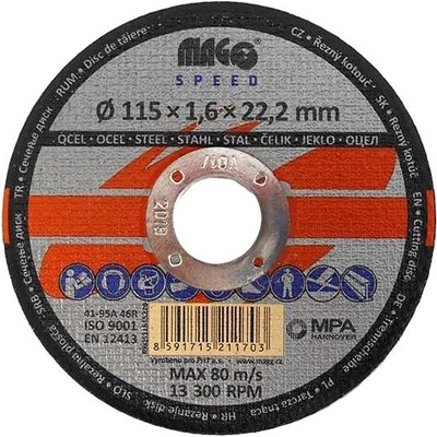 Magg Kotouč řezný 115 x 1,6 x 22 mm RKQS11515220