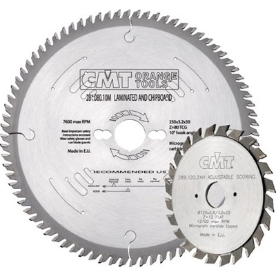 CMT sada kotoučů na lamino 300x30 Z96 + 100x20 Z20