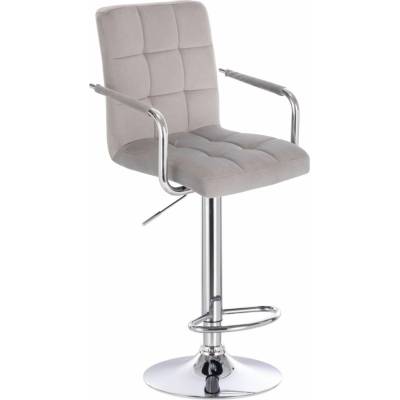 LuxuryForm Design Verona Velur na striebornom tanieri svetlo šedá