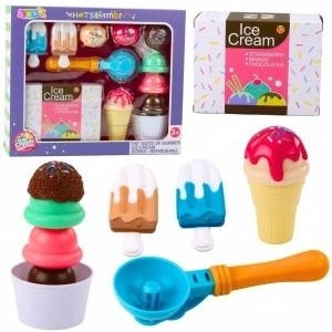 LEAN Toys Childrens Ice Cream Sweet Set Ice Cream Spoon Box 14 pcs