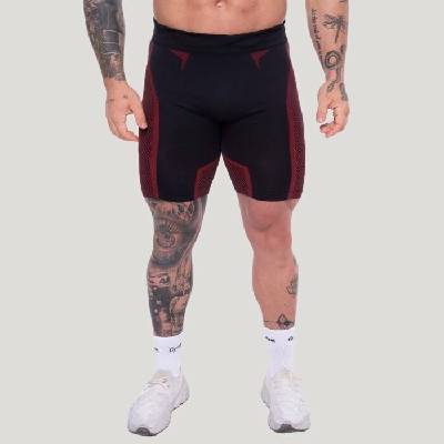 GymBeam Bezešvé šortky OG1 Black/Red
