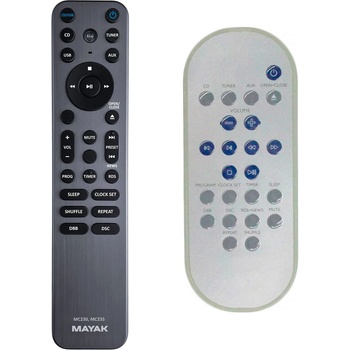 GENERAL Philips mc230, mc235, mcd139, mcm275 - метал и подсветка дистанционно управление дубликат (mc230, mc235, mcd139, mcm275)