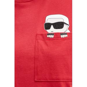 Karl Lagerfeld Памучна тениска IKON (A1W17100)