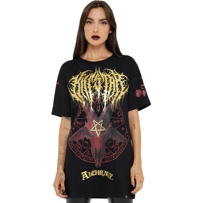 KILLSTAR Тениска унисекс KILLSTAR x ALCHEMY - Baphomet Zisurru - Black - KSRA013349
