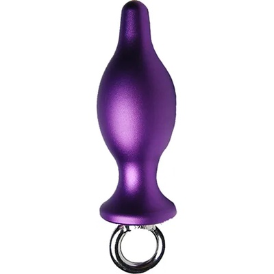 X Fun Алуминиев анален Butt Plug с халка "PURPLE MOON" 7 см Размер - S