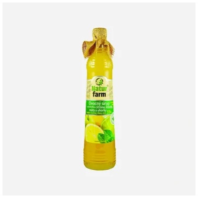 Natur farm Ovocný sirup citrón-limetka-máta-okurka 0,7 l
