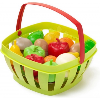 Écoiffier košík s ovocem a zeleninou 966 červený