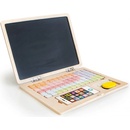 Ecotoys Detský drevený Notebook edukačná magnetická tabuľa