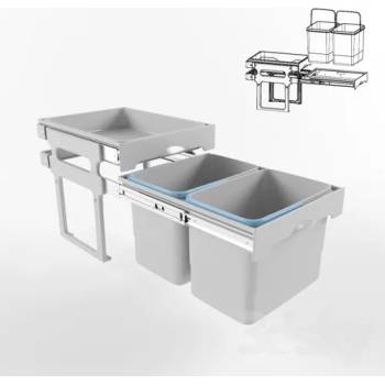 Image 1 of Кухненски кош за вграждане в шкаф с полица