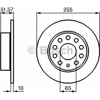 Brzdový kotouč Bosch 0 986 479 099 zadní levý nebo pravý