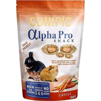 CUNIPIC s l Cunipic Alpha Pro Snack Carrot mrkev 50 g