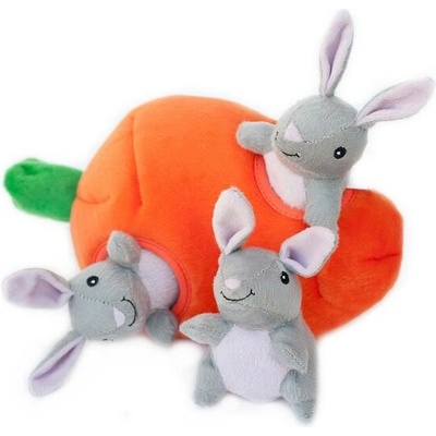 ZippyPaws Burrow Králiky v mkrve 23 cm