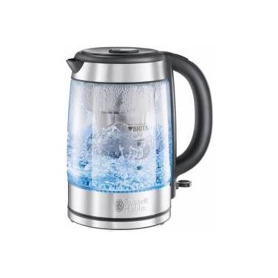 Russell Hobbs Електрическа кана с филтър Russell Hobbs Clarity, 2200W, 1L, Осветена, Скрит нагревател, Филтър BRITA, Инокс