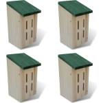 vidaXL Къщи за пеперуди 14x15x22 см, 4 бр (41291)