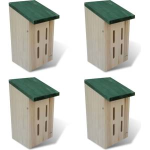 vidaXL Къщи за пеперуди 14x15x22 см, 4 бр (41291)