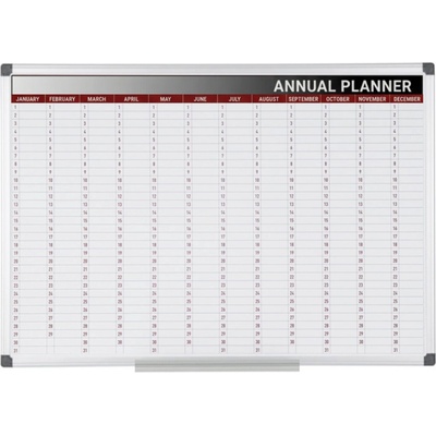 Bi-Office Roční plánovací tabule, magnetická, dny, 900 x 600 mm – Hledejceny.cz