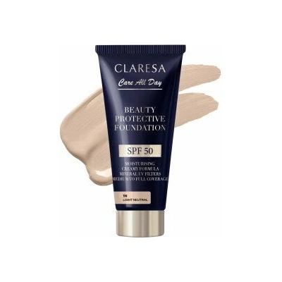 ClaClaresa Beauty Protective Foundation SPF50 hydratačný make-up light neutral 1N 30 ml