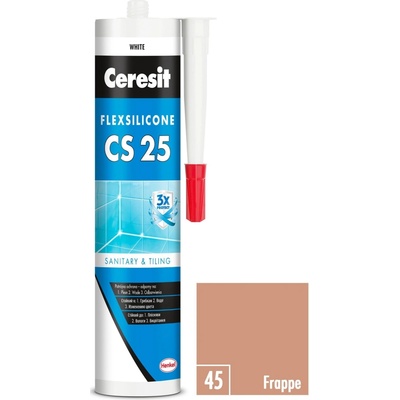 Ceresit CS 25 Sanitárny Silikón 280 g frappe