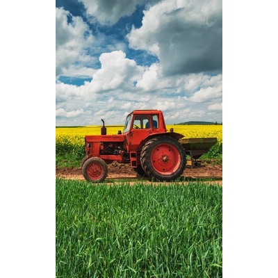 Carbotex · Detský uterák Červený traktorík - , froté 350 gr./m² - 30 x 50 cm