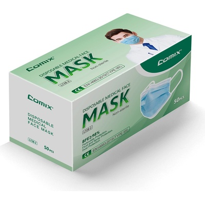 Comix chirurgická rouška 3-vrstvá L728-2 Type IIR 50 ks