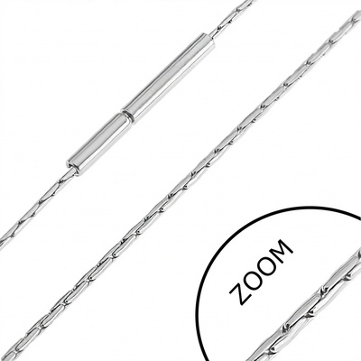 Šperky eshop Řetízek z oceli drobné tyčinkové články Y39.9