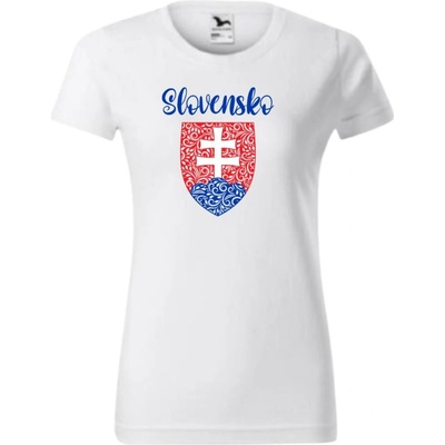 Vtipné tričko Slovensko znak d.n. Biela