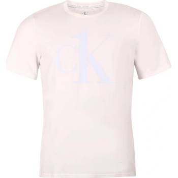 Calvin Klein Ck1 Graphic Tees Crew Neck White Light Sky blue Logo