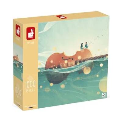 Janod - Детски пъзел - Романтична цигулка - 1000 части (J02513)
