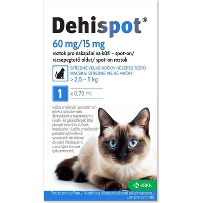 Dehispot 60mg/15mg spot-on 1 x 0,70 ml – Hledejceny.cz