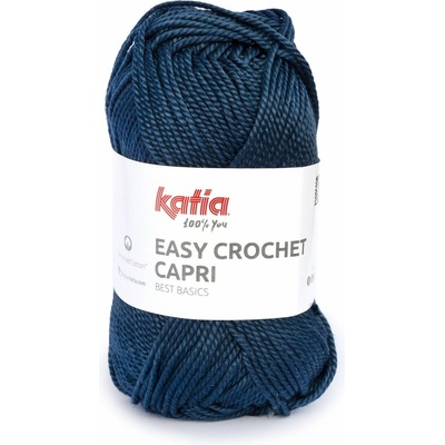 EASY CROCHET CAPRI Katia Farby EASY CROCHET CAPRI: 107 tmavá modrá