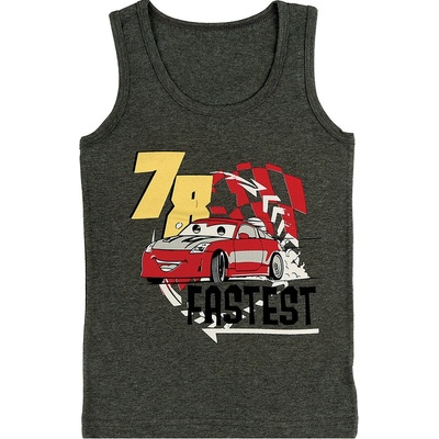 Evona chlapecký nátělník se širokými ramínky D šedá 1