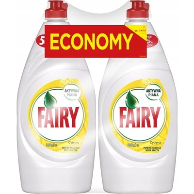 Fairy Tekutý prostriedok na umývanie riadu Pomaranč 2 x 900 ml