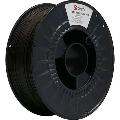 C-Tech Premium Line PETG, carbon, 1,75mm, 1kg 3DF-P-PETG1.75-CRB