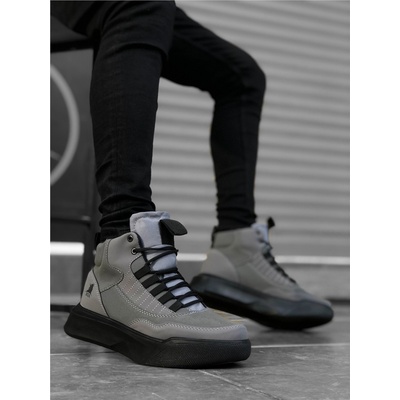 BOA Shoes Мъжки спортни боти ba0192 - Опушеносиви #323557 (323557_Сив)