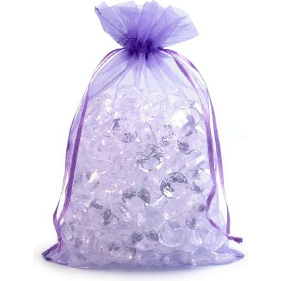 Dárkový pytlík 17x23 cm organza - fialová sv. (10 ks)
