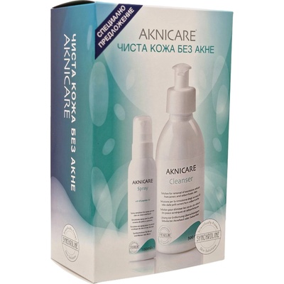 Synchroline Aknicare Комплект - Спрей и Почистващ лосион, 100 + 500 ml