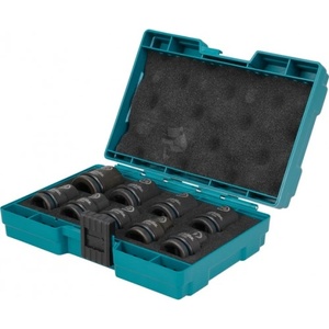 Makita Комплект ударни вложки 9 бр, 1/2", 8-21 мм, Makita Impact Black E-16570 (E-16570)