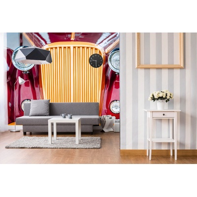 DIMEX ART Самозалепваща се флизелинова фототапета капак на ретро кола 375 x 250 см